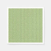 Soft Pistachio Glitter Style Minimal Pattern Serviette (Vorderseite)
