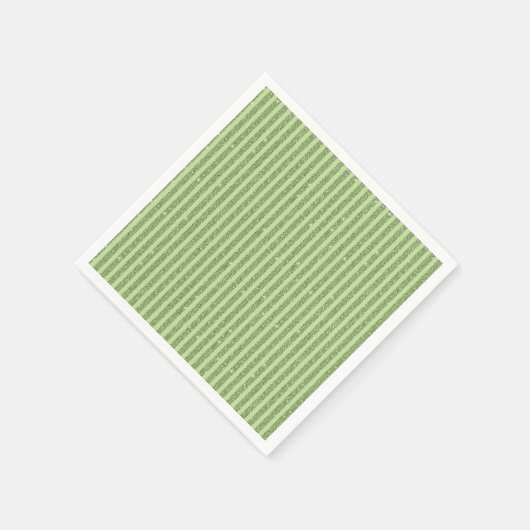 Soft Pistachio Glitter Style Minimal Pattern Serviette (Ecke)