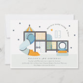 Soft Play Center Indoor Dschungelgymnastik Kinderg Einladung (Vorderseite)