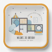 Soft Play Center Indoor Dschungelgymnastik Kinderg Pappteller (Vorderseite)