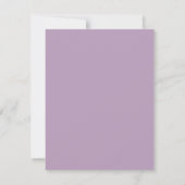 Soft Plum Mauve Watercolor Abstrakte Rahmen Einladung (Rückseite)