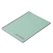 Soft Powder Blue Subject/Name Notebook Notizblock (Linke Seite)