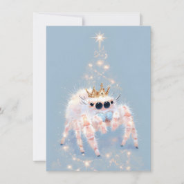 Soft Pretty Jumping Spider Christmas Cards Feiertagskarte
