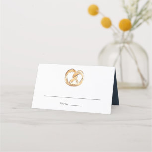 Soft Pretzel New York City Wedding geklappt Platzkarte