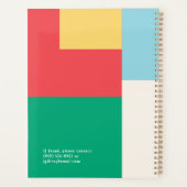 Soft Primary Bold Color Block Planner Planer (Rückseite)