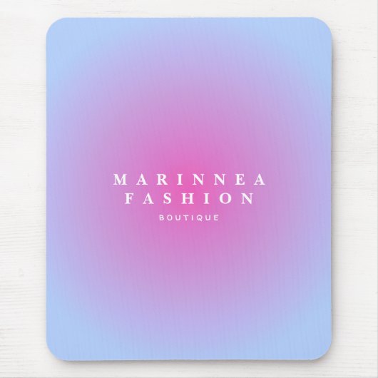 Soft Purple Blue Gradient Aura  Mousepad (Vorne)