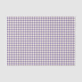 Soft Purple Gingham Plaid Check Holiday Pattern Seidenpapier (Vorderseite)