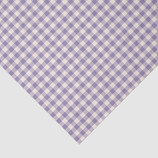 Soft Purple Gingham Plaid Check Holiday Pattern Seidenpapier (Ausschnitt)