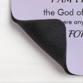 Soft Purple Inspirational Bible Verse Power of God Mousepad (Ecke)