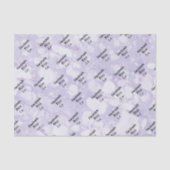 Soft Purple Marble Drip Seidenpapier (Vorderseite)