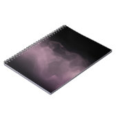 Soft Purple Smoke Abstract Art Notebook Notizblock (Linke Seite)
