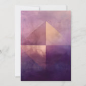 Soft Quadrant | Minimales Design Einladung (Rückseite)