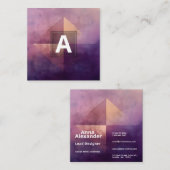 Soft Quadrant | Minimales Design Quadratische Visitenkarte (Vorne/Hinten)