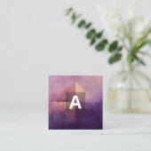 Soft Quadrant | Minimales Design Quadratische Visitenkarte (Stehend Vorderseite)