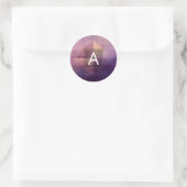 Soft Quadrant | Minimales Design Runder Aufkleber (Tasche)