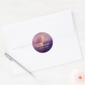 Soft Quadrant | Minimales Design Runder Aufkleber (Umschlag)