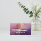 Soft Quadrant | Minimales Design Visitenkarte (Stehend Vorderseite)