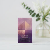 Soft Quadrant | Minimales Design Visitenkarte (Stehend Vorderseite)