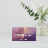 Soft Quadrant | Minimales Design Visitenkarte (Stehend Vorderseite)