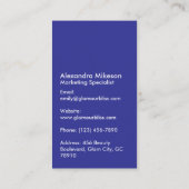 Soft Rainbow Aesthetic Branding Visitenkarte (Rückseite)