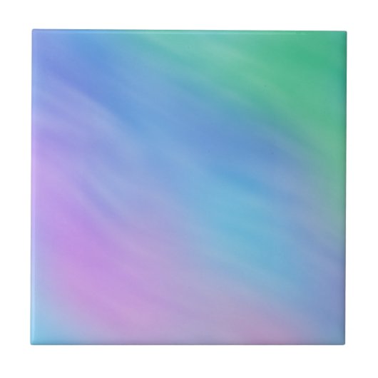 Soft Rainbow Colored Sky Fliese (Vorderseite)