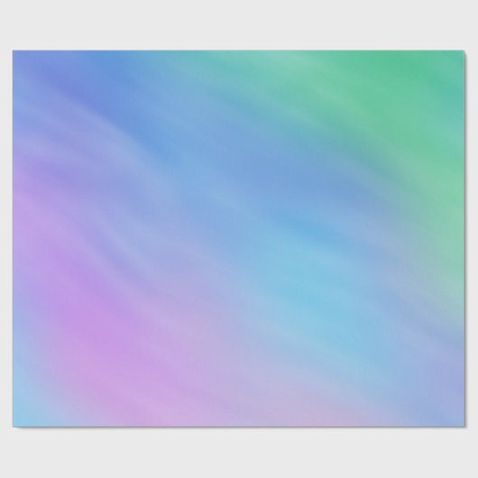 Soft Rainbow Colored Sky Geschenkpapier (Flach)