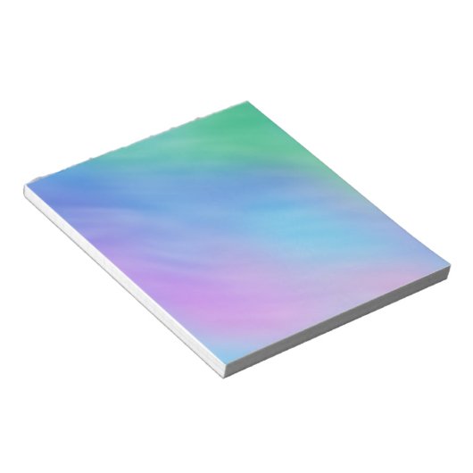 Soft Rainbow Colored Sky Notizblock (angewinkelt)