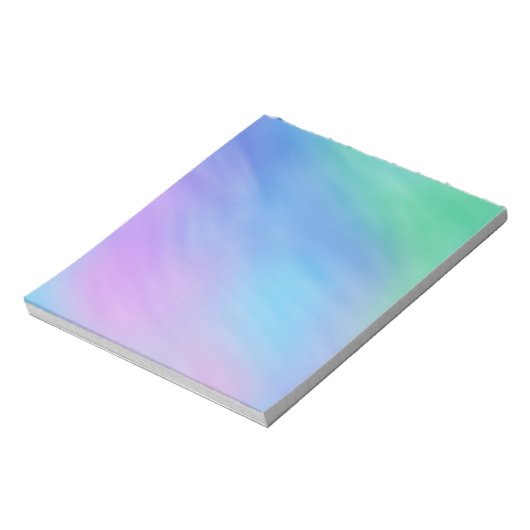 Soft Rainbow Colored Sky Notizblock (Rotiert)