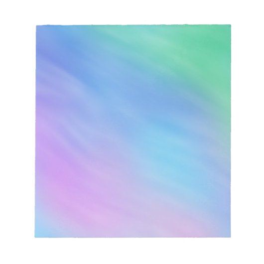 Soft Rainbow Colored Sky Notizblock (Vorderseite)
