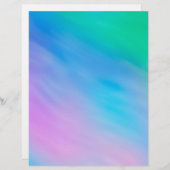 Soft Rainbow Colored Sky Stationery (Vorne/Hinten)