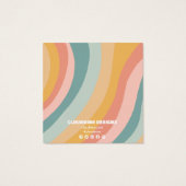 Soft Rainbow Earring Necklace Juwelier Display Car (Rückseite)