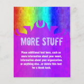 Soft Rainbow Flaming Event Flyer (Hinten)