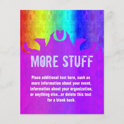 Soft Rainbow Flaming Event Flyer (Hinten)