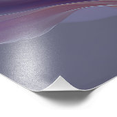 Soft Rainbow Flower Waves – Dreamy Surreal Bloom Fotodruck (Ecke)