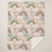 Soft Rainbow Sherpa Gift for Kids’ Cuddle Time Sherpadecke (Vorderseite)