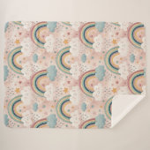 Soft Rainbow Sherpa Gift for Kids’ Cuddle Time Sherpadecke (Vorderseite (Horizontal))