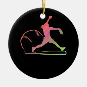 Soft Rainbow Softball-Geschenke für Teen Girls Pi Keramik Ornament