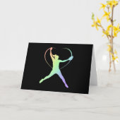 Soft Rainbow Softball Karte (Gelbe Blume)