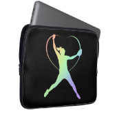 Soft Rainbow Softball Laptopschutzhülle (Vorne Rechts)