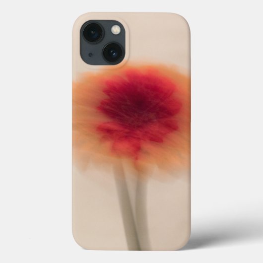 Soft Red Flower Aesthetic iPhone Case | Minimal (Rückseite)