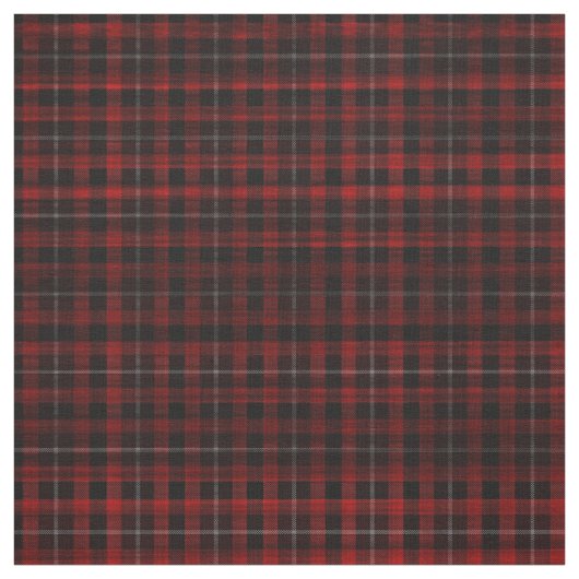 Soft Red Kariert Goth Punk Print Fabric Stoff (Muster)