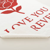 Soft Red Rose Forever Cozy Romantic Valentine day  Sherpadecke (3/4)