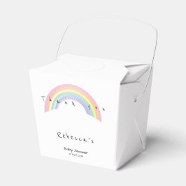 Soft Regenbogen Babydusche Gefälligkeitsbox Geschenkschachtel