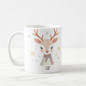 Soft Reindeer Illustration | Gentle Christmas Art Kaffeetasse (Links)
