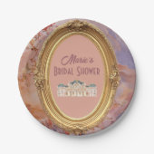 Soft Renaissance Rokoko Ästhetisches Brautparty Pappteller (Vorderseite)