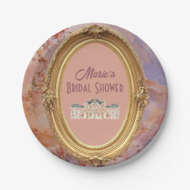 Soft Renaissance Rokoko Ästhetisches Brautparty Pappteller