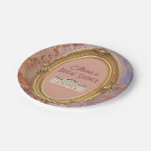 Soft Renaissance Rokoko Ästhetisches Brautparty Pappteller (Schrägansicht)