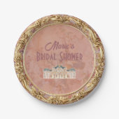 Soft Renaissance Rokoko Ästhetisches Brautparty Pappteller (Vorderseite)