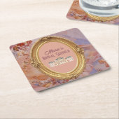 Soft Renaissance Rokoko Ästhetisches Brautparty Rechteckiger Pappuntersetzer (angewinkelt)