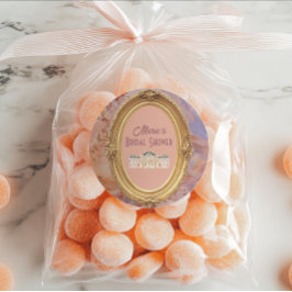 Soft Renaissance Rokoko Ästhetisches Brautparty Runder Aufkleber